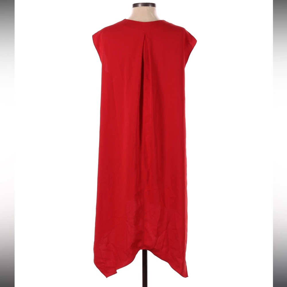 Rachel by Rachel Roy Sleeveless High Low V-Neck Shift Dress, Red, Size M - Picture 7 of 7